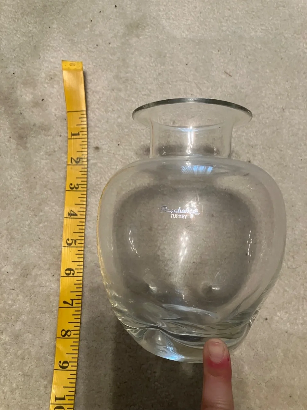 Vintage 1980s Pasabahce Glass Vase